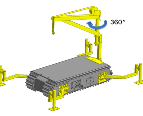 Movex Track-O Option tragbarer Auslegerkran 91,44 cm 225 kg