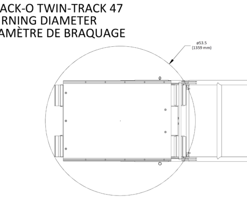 Movex modulares Treppensteiger Raupensystem Track-O Twin-Track 47 Wendekreis