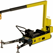 Track-O Mini Crawler Crane M7 on Track-O Twin-Track 66