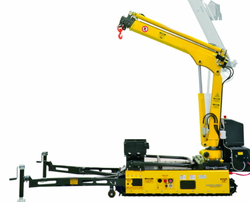 Track-O Mini Crawler Crane M7 on Track-O Twin-Track 66