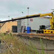 Track-O Mini Crawler Crane M7 on Track-O Twin-Track 66
