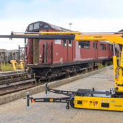 Track-O Mini Crawler Crane M7 on Track-O Twin-Track 66