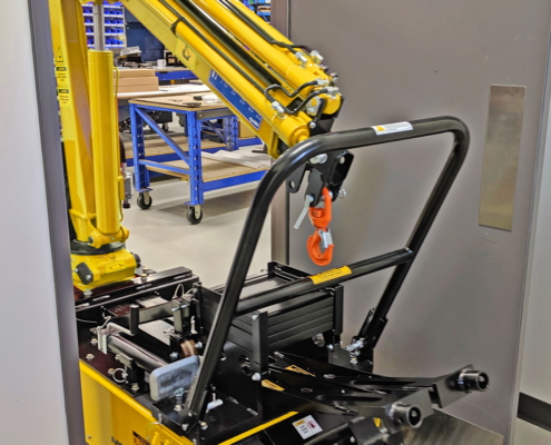 Track-O Mini Crawler Crane M7 on Track-O Twin-Track 66