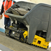 Track-O Greengo lifting system with Waste Container