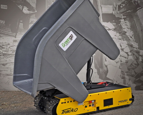 Track-O Greengo lifting system with Waste Container