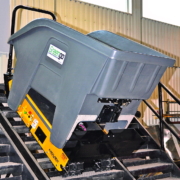 Track-O Greengo lifting system with Waste Container