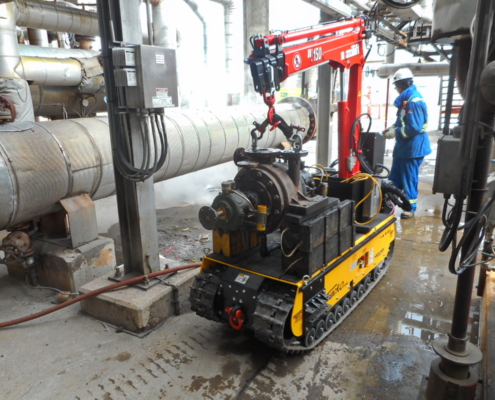 Track-O Mini Crawler Crane M7 on Track-O Cross-Country