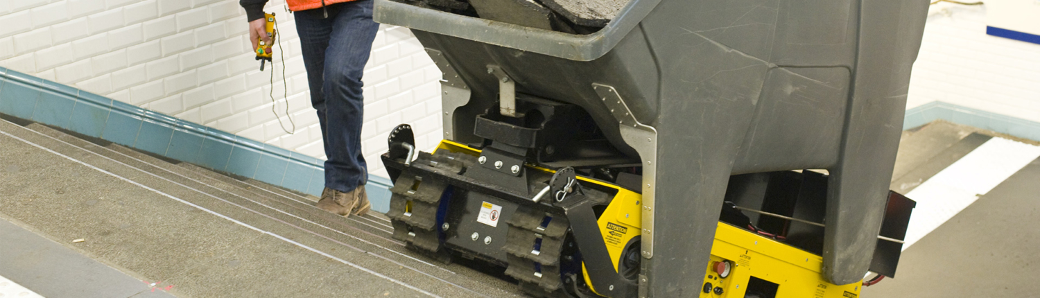 Track-O Greengo - Hydraulische Hebevorrichtung mit Müllcontainer