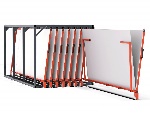 Storage of sheets - Bartels Flat Pallet Rack Vertical