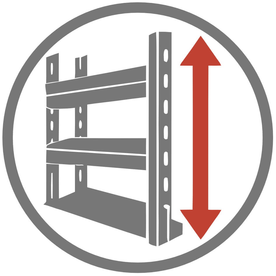 Shelf and overall height